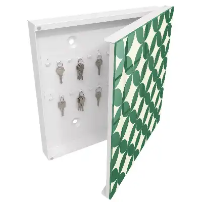 Designová skříňka na klíče Zelená kola