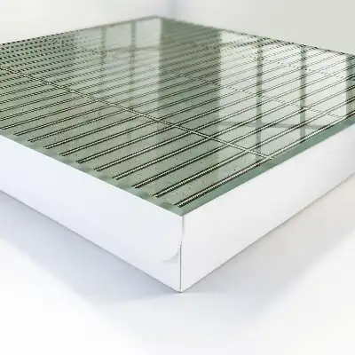 Designová skříňka na klíče Zelený dezén