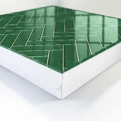 Designová skříňka na klíče Zelená rybí kost
