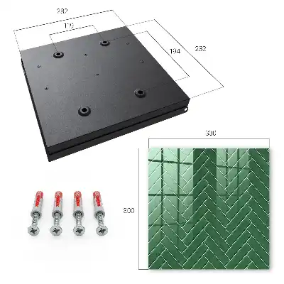 Designová skříňka na klíče Zelená rybí kost