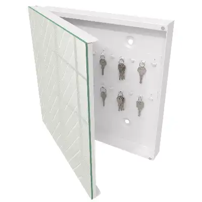Designová skříňka na klíče Subtilní rybí kost