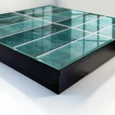 Designová skříňka na klíče Tyrkysové dlaždice