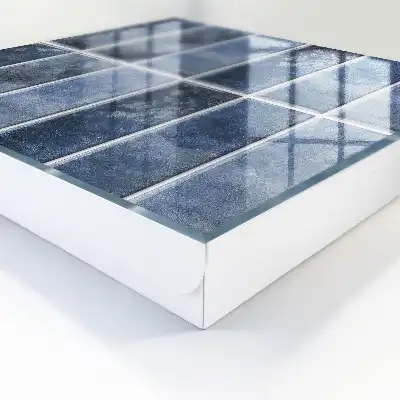 Designová skříňka na klíče Modré dlaždice
