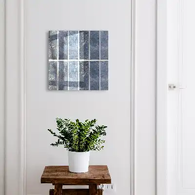 Designová skříňka na klíče Modré dlaždice