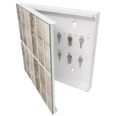 Designová skříňka na klíče Elegantní dlaždice