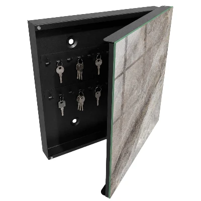 Skříňka na klíče v designu kamenné textury