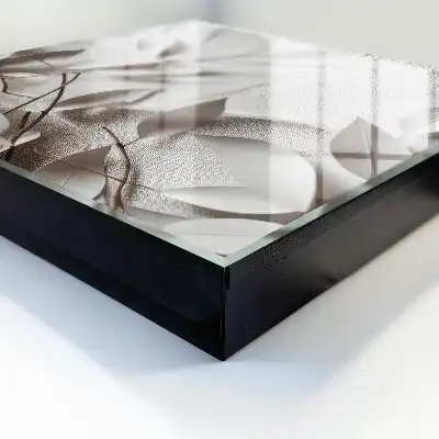 Designová skříňka na klíče Látka s listy
