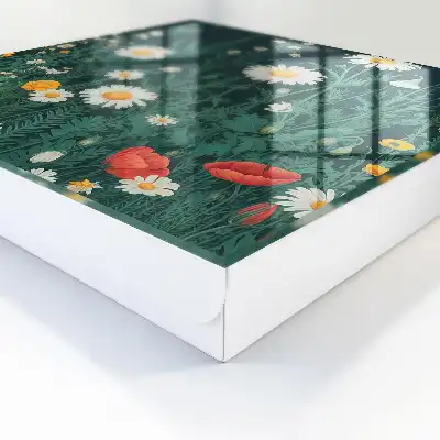 Designová skříňka na klíče Květinová louka
