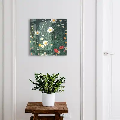 Designová skříňka na klíče Květinová louka