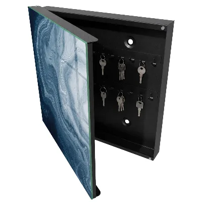 Designová skříňka na klíče ve vzoru kosmický vír