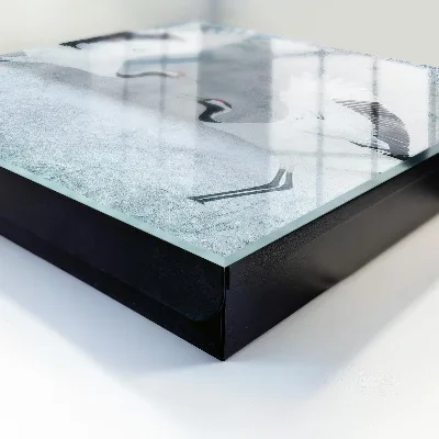 Designová skříňka na klíče s motivem jeřábů v letu