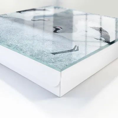 Designová skříňka na klíče s motivem jeřábů v letu