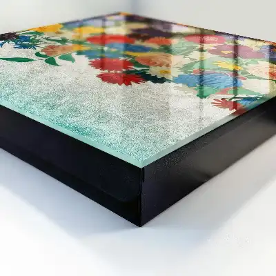 Designová skříňka na klíče Květinový ráj