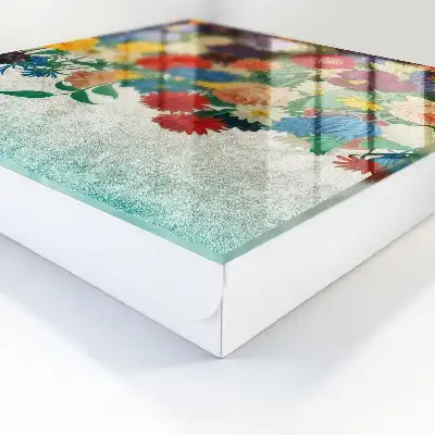Designová skříňka na klíče Květinový ráj