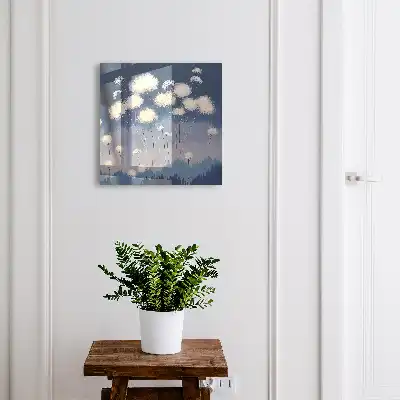 Designová skříňka na klíče Pampelišky