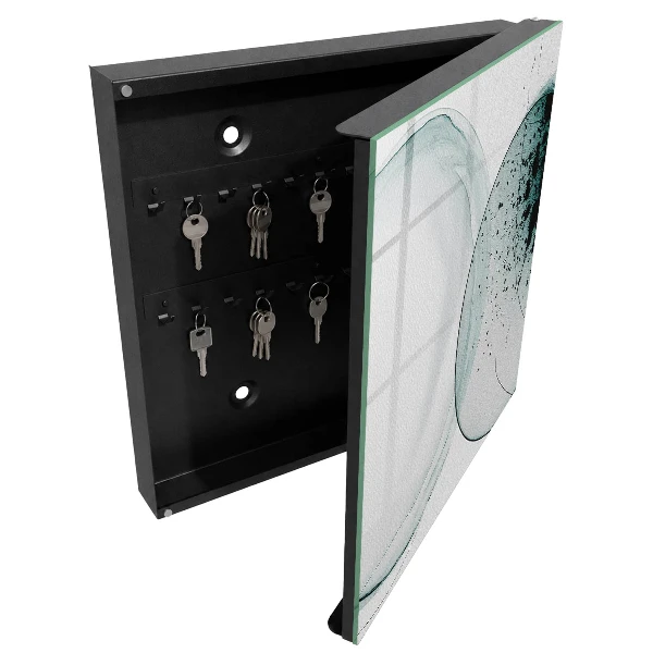 Skříňka na klíče s motivem elegantní abstrakce