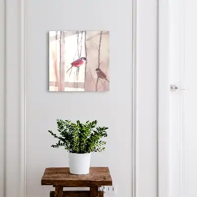 Designová skříňka na klíče Dva ptáci