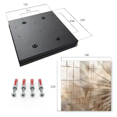 Designová skříňka na klíče Béžové pampelišky