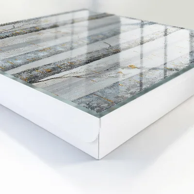 Designová skříňka na klíče s motivem březového lesa
