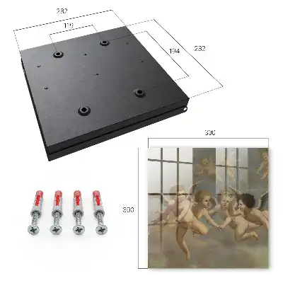 Designová skříňka na klíče Létající andělíčci Putti barokový obraz