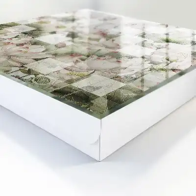 Designová skříňka na klíče Geometrické lilie