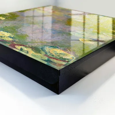 Designová skříňka na klíče s motivem leknínů od Clauda Moneta