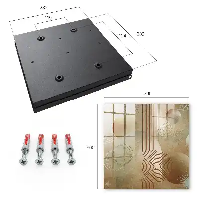 Designová skříňka na klíče Geometrické formy