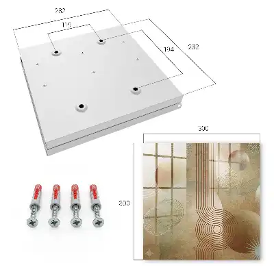 Designová skříňka na klíče Geometrické formy