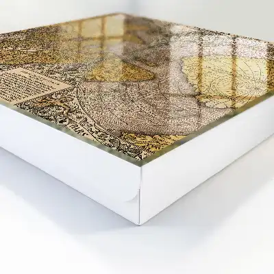 Designová skříňka na klíče Historická stará mapa