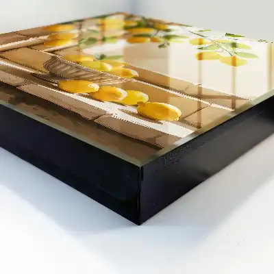 Designová skříňka na klíče Citronová svěžest