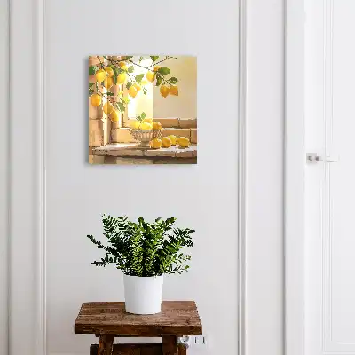 Designová skříňka na klíče Citronová svěžest