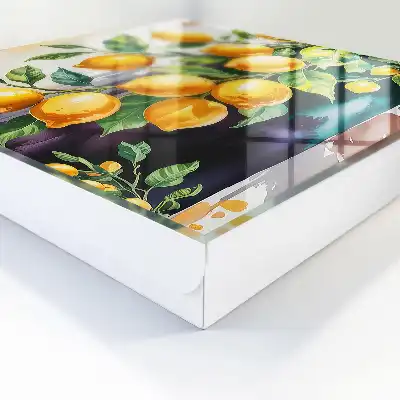 Designová skříňka na klíče Citronový půvab