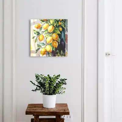 Designová skříňka na klíče Citronový půvab