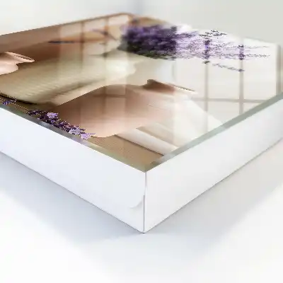 Designová skříňka na klíče Květiny ve váze