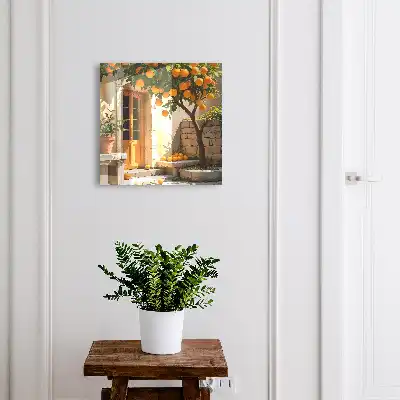Designová skříňka na klíče Oranžová zahrada