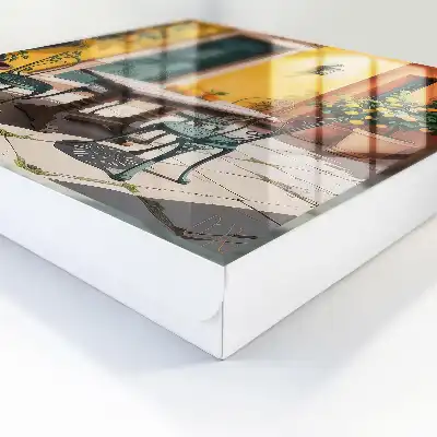 Designová skříňka na klíče Slunečné patio