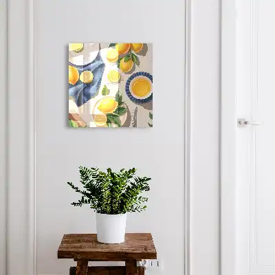 Designová skříňka na klíče Citronový stůl