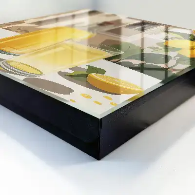 Designová skříňka na klíče Citronová hostina