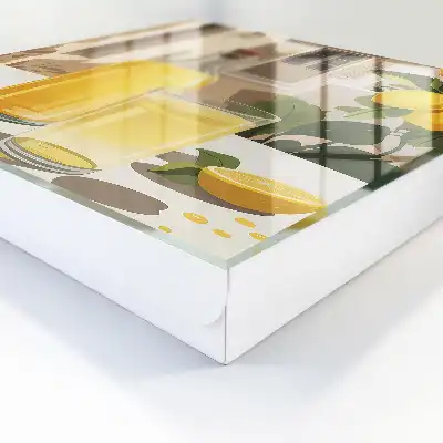 Designová skříňka na klíče Citronová hostina