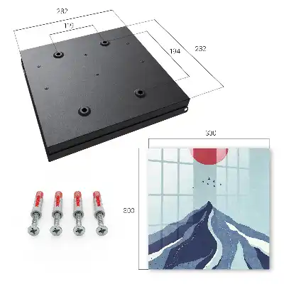 Designová skříňka na klíče Hory modré