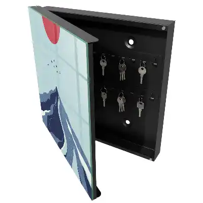 Designová skříňka na klíče Hory modré