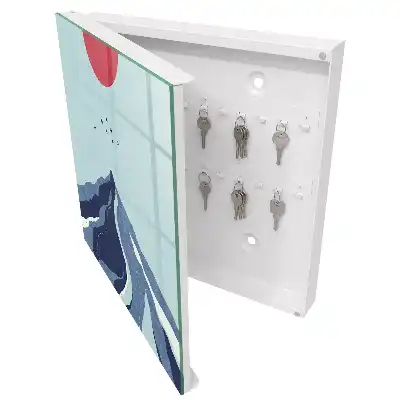 Designová skříňka na klíče Hory modré