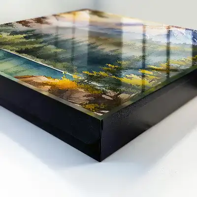 Designová skříňka na klíče Horská krajina