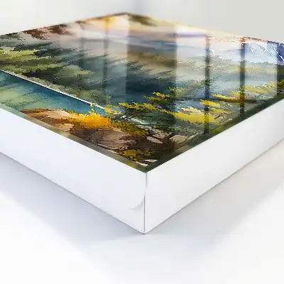Designová skříňka na klíče Horská krajina