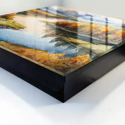 Designová skříňka na klíče Podzimní hory