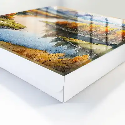 Designová skříňka na klíče Podzimní hory