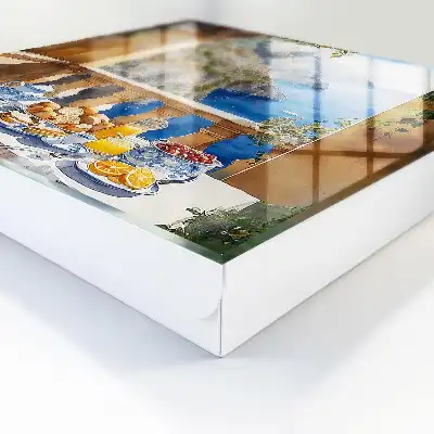 Designová skříňka na klíče Snídaně na terase