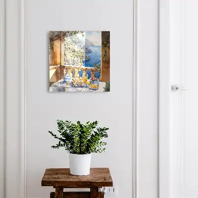 Designová skříňka na klíče Snídaně na terase
