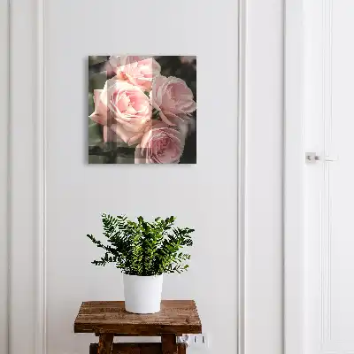 Designová skříňka na klíče Růžové růže
