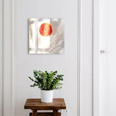 Designová skříňka na klíče Červený grep a tráva Boho